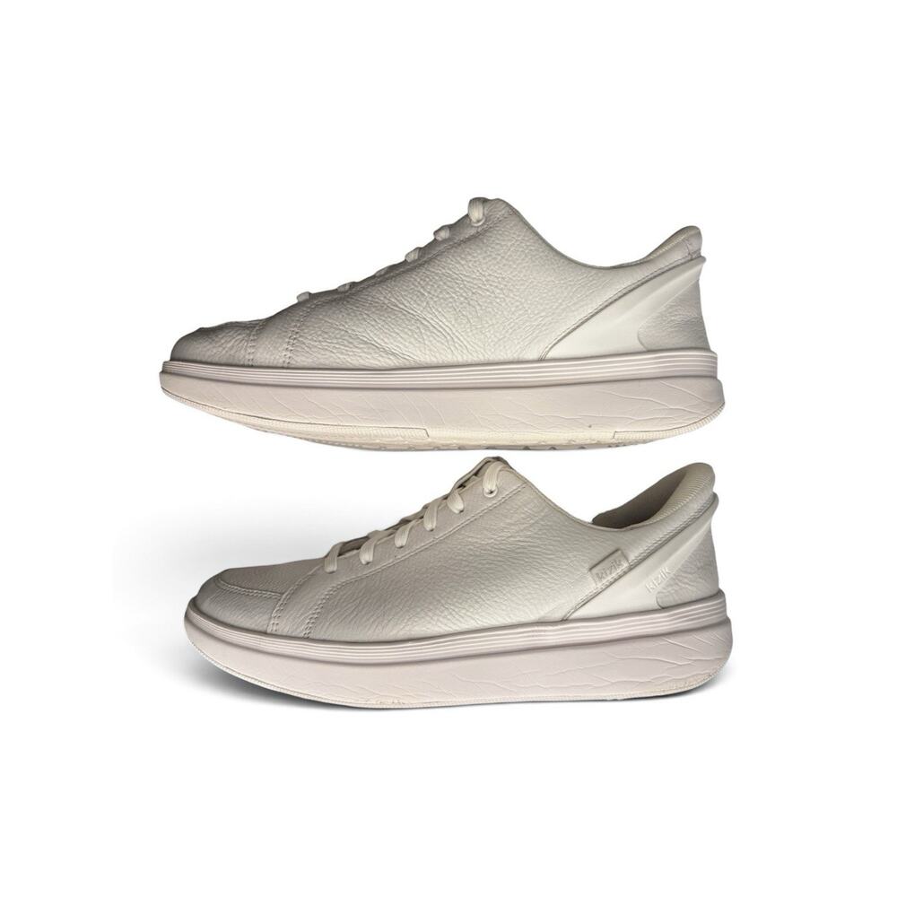 Kizik Sydney Sneakers All White Leather Hands Free Shoes Womens 10 - Picture 5 of 10